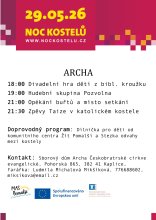 Noc kostelů 2026 Archa